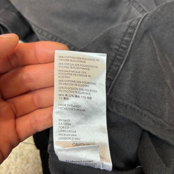 NWT We The Free Free People Rinse Black Strech Flare Jeans Women's 27 - Picture 9 of 11